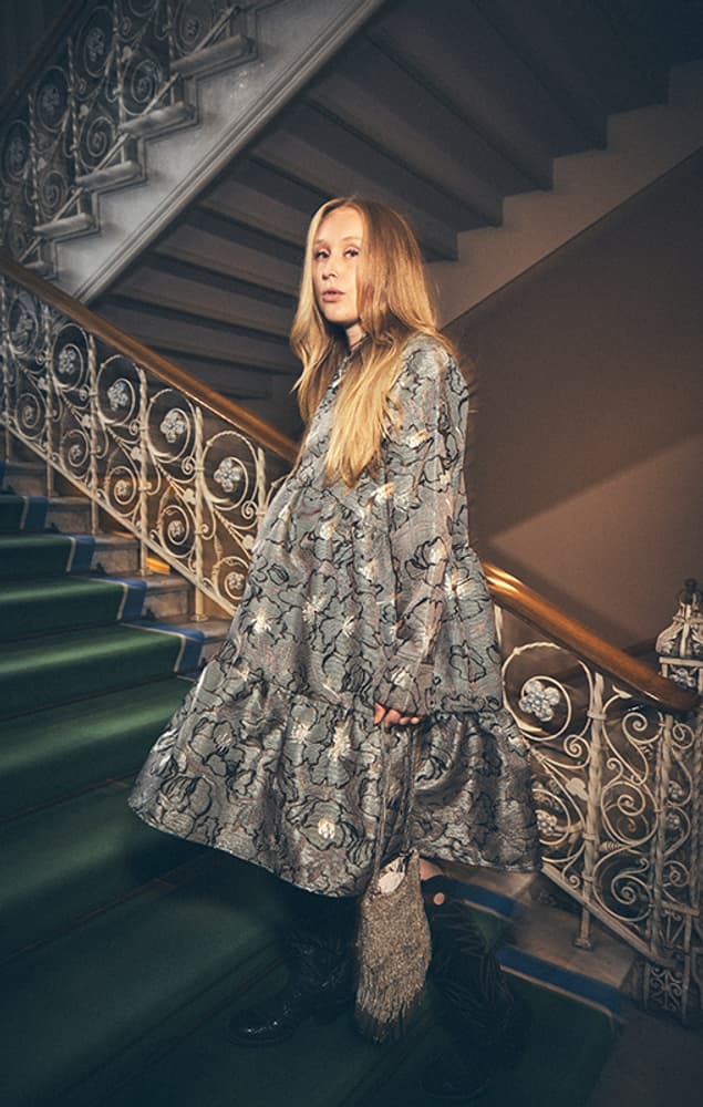 Gravidkjole med puffermer